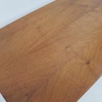 Vintage Salontafeltje | Bijzettafel Teak Fineer Messing thumbnail 8
