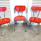 Prachtige Vintage Retro Formica Stoelen thumbnail 2