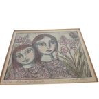 Judith Boer (1935-2013) - Handingekleurd - Gesigneerd - 3E Kwart 20E Eeuw thumbnail 3