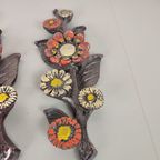 2X Vintage Wanddecoratie Bloemen thumbnail 5