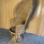 Vintage Rattan Peacock Chair 'Emmanuelle' thumbnail 7