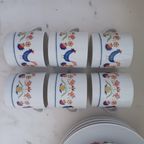 Bareuther Waldsassen Bavaria Vintage 21-delig Koffie/dessertservies thumbnail 11