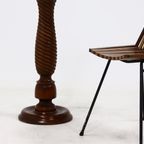 Decorative Solid Wooden Pedestal 1970S thumbnail 7