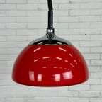 Rode Space Age Hanglamp Van Cosack Leuchten thumbnail 3