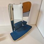 Fifties Wandspiegel Met Wandplank Vintage Spiegel 3 Luik thumbnail 4