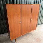 Vintage Deens Design Teak Kledingkast Driedeurs Jaren 60 thumbnail 2