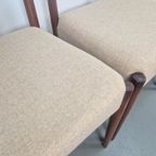 Vintage Teak Tafel & 6 Stoelen Mid Century Denmark '60 thumbnail 22