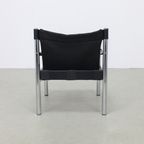 Lounge Chair In Leather And Chrome By Johanson Design Sweden, 1970S thumbnail 5