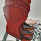 4x Eromes Pagholz Industriële Stapelbare Design Stoel thumbnail 3