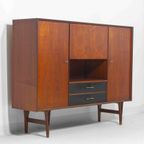 Minimalistische Mid-century Barkast In Teak Door Van Pelt, België 1960 thumbnail 2