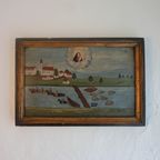 Ex Voto Madonna With Child Oil On Wood In Frame 18Th Century thumbnail 2