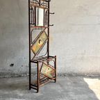 Japanese Bamboo And Cast Iron Wardrobe By Perret Vibert, Circa 1900 thumbnail 16