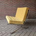 Retro Fauteuil Opnieuw Bekleed Gele Barcelona Stoel thumbnail 12