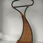 Zeldzame Vintage Rotan Rattan Dressgirl/kunstobject thumbnail 2