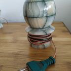Set Vintage (onyx) Marmeren Tafellampjes/nachtlampjes (+/- Jaren 50-60). thumbnail 7