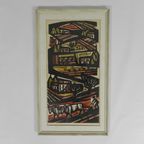 Litho Akke Sins , Ploegende Boeren, 1963 thumbnail 3