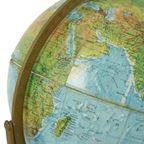 Vintage Wereldbol Gyroscopisch Globe Met Reliëf Jaren 1960 thumbnail 11