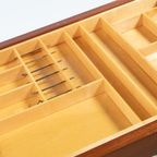 Scandinavian 1960’s Side/storage Table On Wheels thumbnail 4