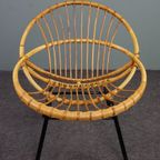 Kenmerkende Rotan Fauteuil, Dutch Design, 1960 thumbnail 3