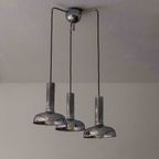 Mid-Century Vintage Hanglamp Luster In Chroom thumbnail 7