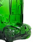 Empoli - Italy, 1960’S - Green Glass - Comical Car Decorative Bottle With Man In Hat As Top thumbnail 3