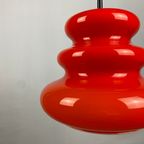 1 Of 2 Orange Glass Pendant Light By Peill And Putzler 1960 thumbnail 5