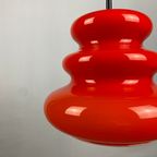 1 Of 2 Orange Glass Pendant Light By Peill And Putzler 1960 thumbnail 5