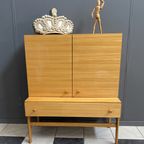 Jitona Highboard In Glossy Wood 1970S thumbnail 3