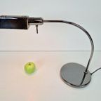 Vintage Bureaulamp Smoke Zilver Italy ’70 Regency Design thumbnail 2
