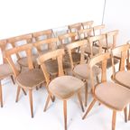 Partij 19 Vintage Houten Eetkamerstoelen thumbnail 5