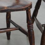 Tijdloze Stijlvolle Set Van 4 Antieke Engelse Oxford Eetkamer/ Keuken Stoelen thumbnail 10