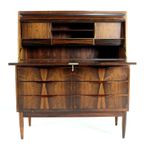 Erling Torvits Voor Klim Møbelfabrik Palissander Secretaire Bureau Kast Vintage Deens thumbnail 6