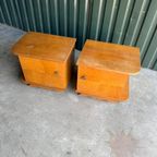 Vintage Retro Nachtkastjes Set 1960s thumbnail 3