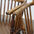 Leuke En Tijdloze Set Van 4 Antieke Engelse Windsor Stickback Chairs Uit De 19e thumbnail 18