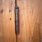 Stoere Geleefde Antiek Grenen 1 Deurs Kast Met Twee Planken, 100 Cm Breed thumbnail 4
