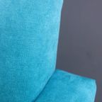 Blue Velvet Armchair 1960S thumbnail 12