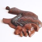Vintage Hand-Carved Wooden Native American Chief'S Head thumbnail 10