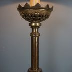 Rijkelijk Versierde Goud Kleurige Grote Lamp thumbnail 5