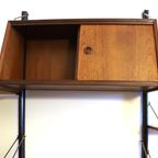 Modulair Hoekwandsysteem Teakhout, Louis van Teeffelen Jaren '50 thumbnail 4