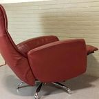 Vintage Leren Recliner Fauteuil thumbnail 5