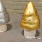 Vintage Heico Mushroom Lamp, Zilver thumbnail 10