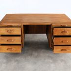 Art Deco Bureau | Desk | Eiken | Jaren 40 thumbnail 4