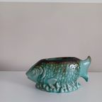 Vintage '60 Keramiek, Handgeschilderde Vis thumbnail 8