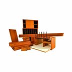 Very Rare Modular Royal Series Wall Unit In Teak By Poul Cadovius, Denmark, 1960S thumbnail 3