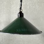 3X Industriële Hanglamp – Groene Emaille thumbnail 7