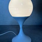 Vintage Tulip Tafellamp – Metaal En Opaline thumbnail 4