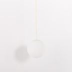 Large Opaline Glass Raak Amsterdam Globe Pendant thumbnail 3