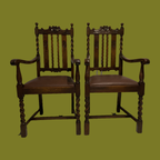 Vlaamse Eiken Eetkamerstoelen thumbnail 5