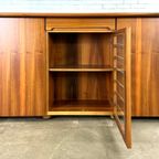 Italiaans Vintage Dressoir Kast Met Walnoot Hout thumbnail 12