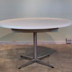 Vintage Eettafel Pastoe Witte Uitschuifbare Tafel Ovaal thumbnail 3